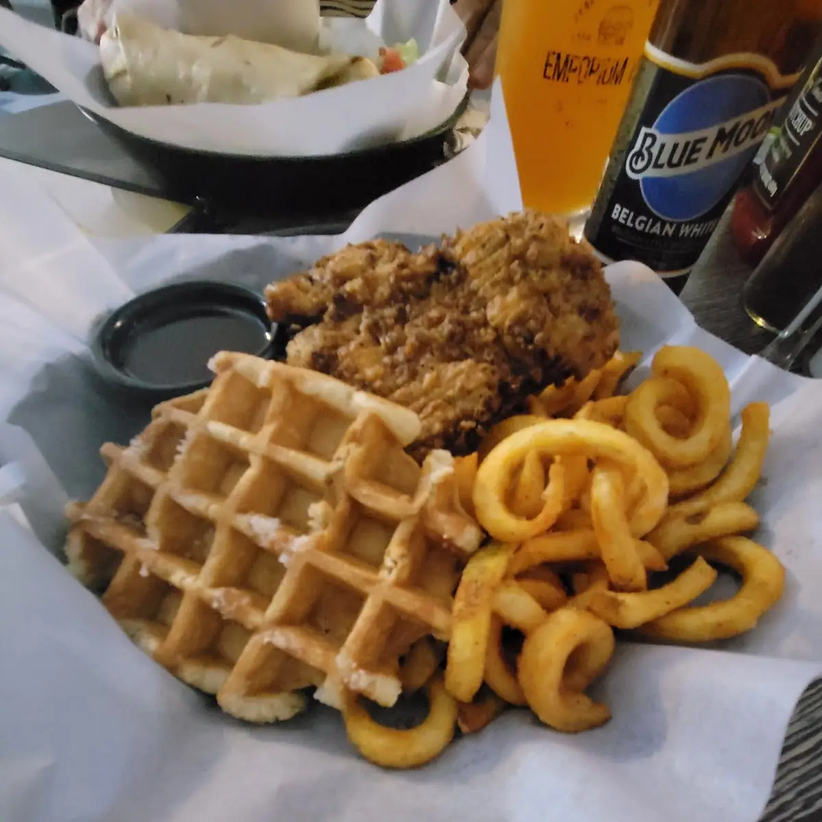 Chicken Waffle with Fries