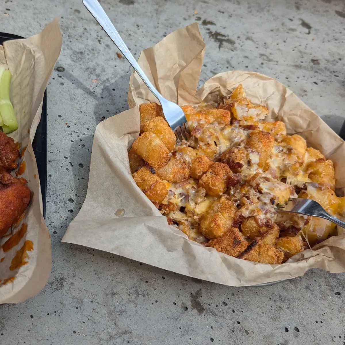 Chicken Wings and Tots
