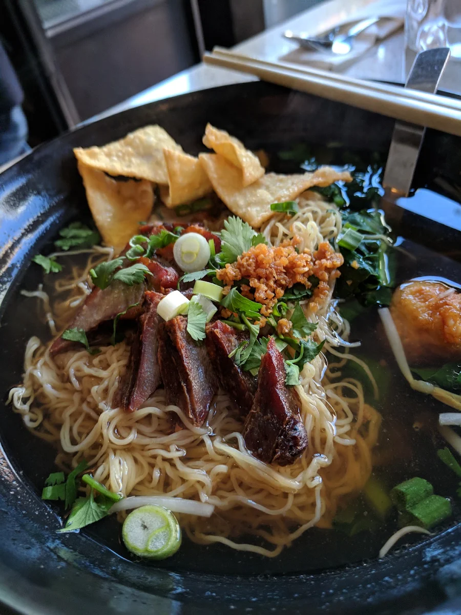 Boat Noodle Soup, Thai Noodle ก๋วยเตี๋ยวไทย(Guay Tiew Thai)