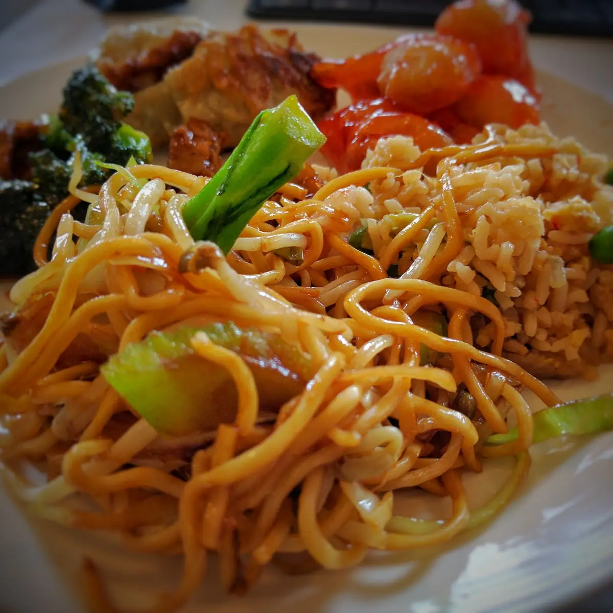 Pork Chow Mein Fried Rice