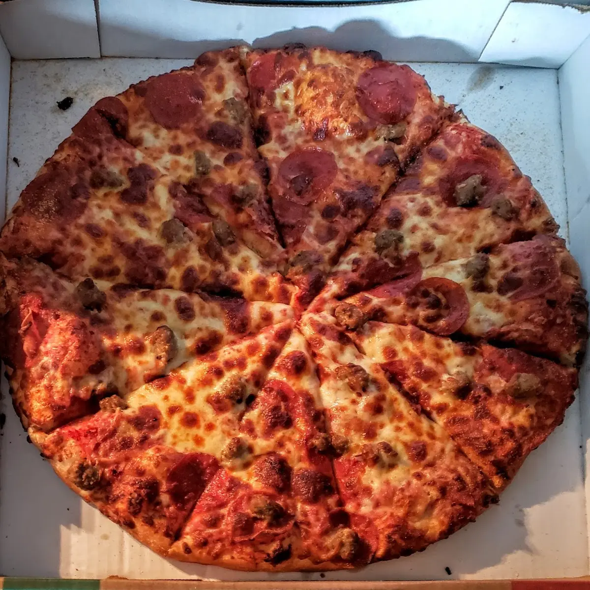 Pepperoni and Sausage Pizza