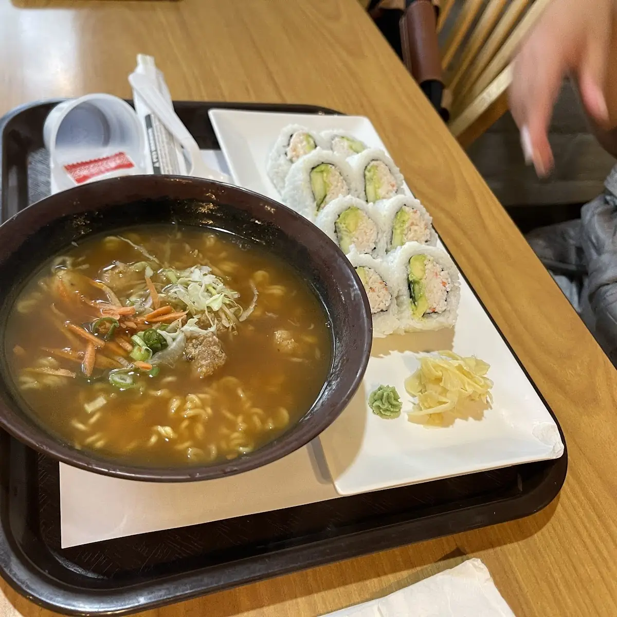 Holiday Special Ramen and California Roll