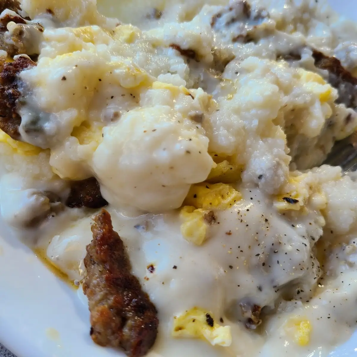 Sausage Egg & Cheese Grits Bowl