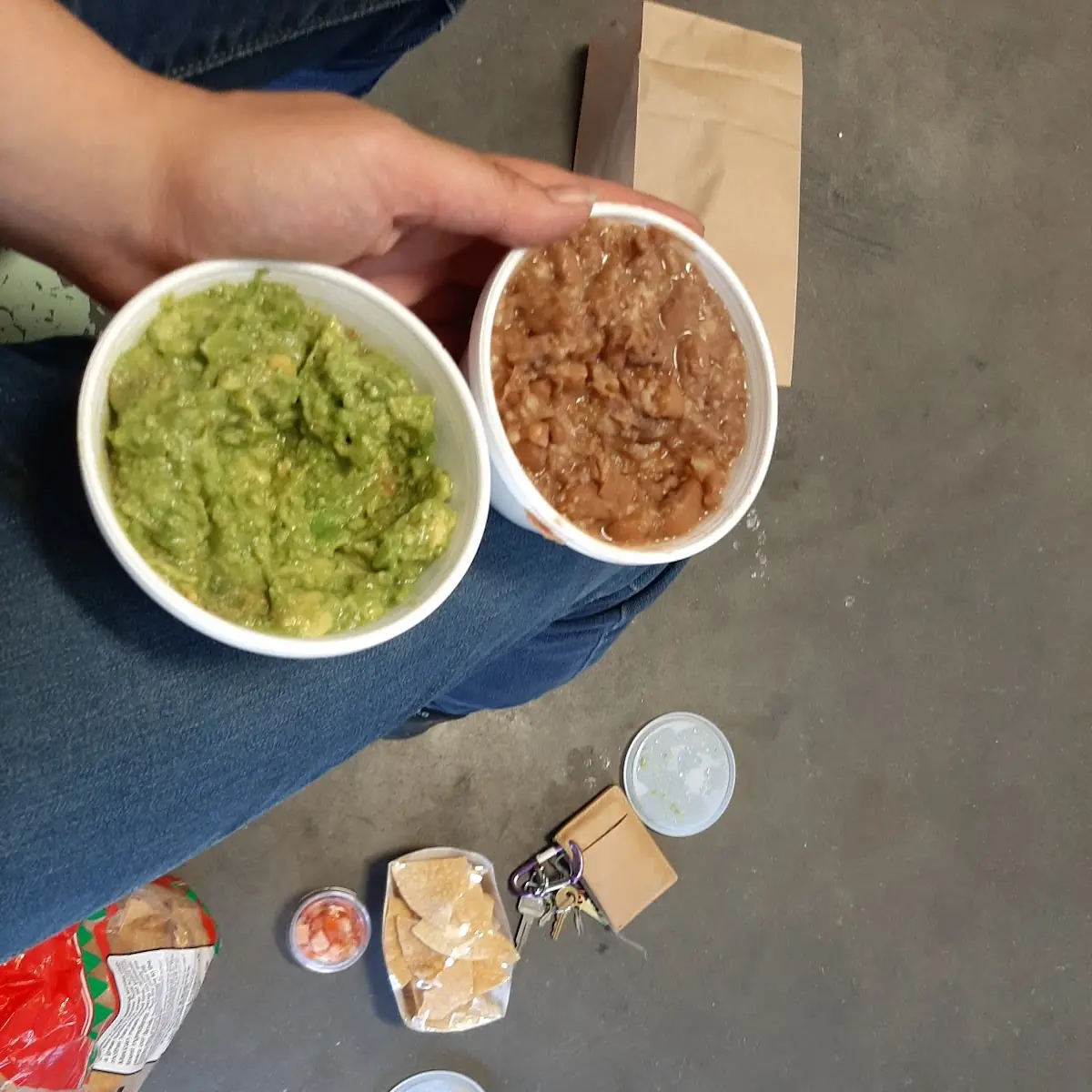 Guacamole and Refried Beans to Go