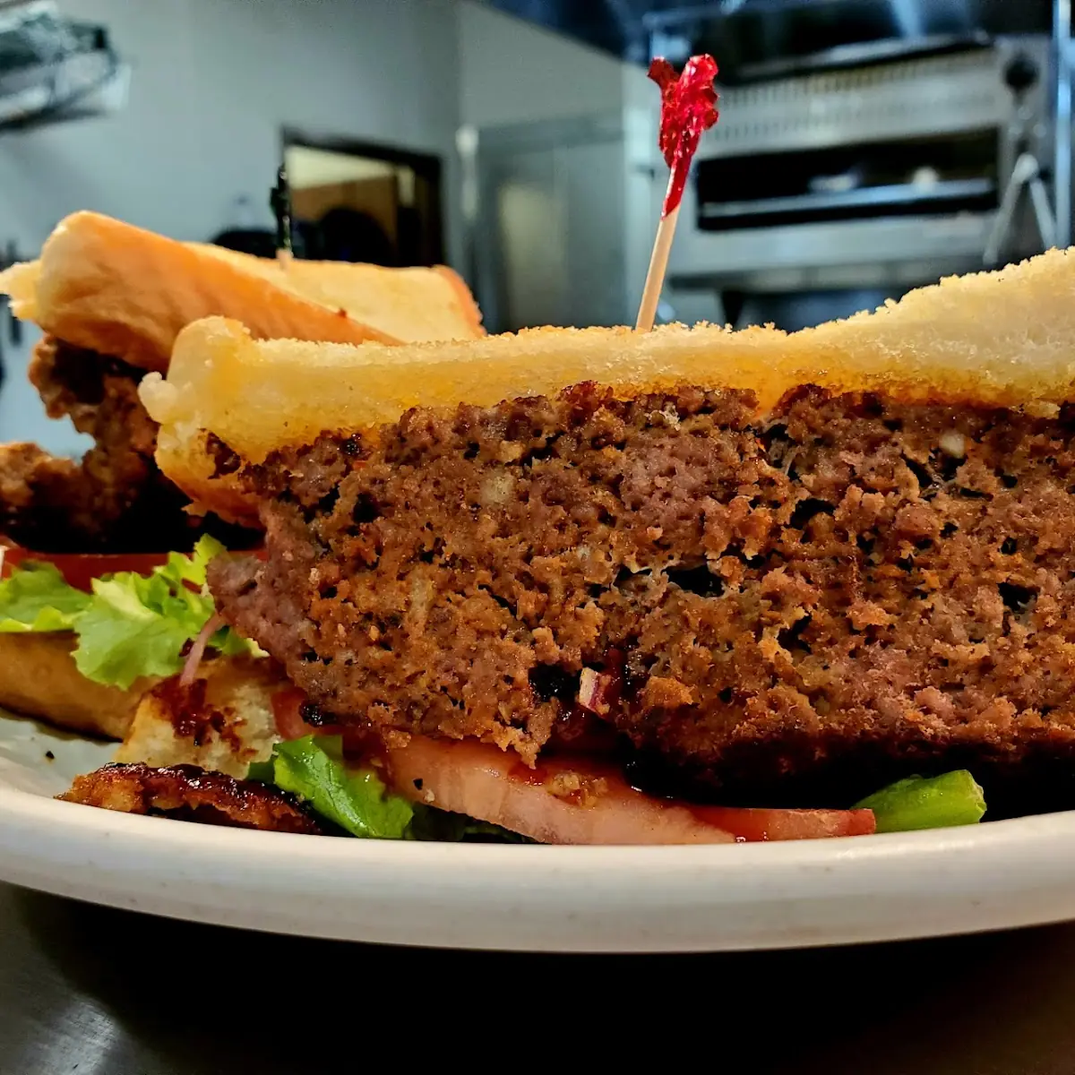 Blackboard Special Tomahawk Meatloaf Sandwich