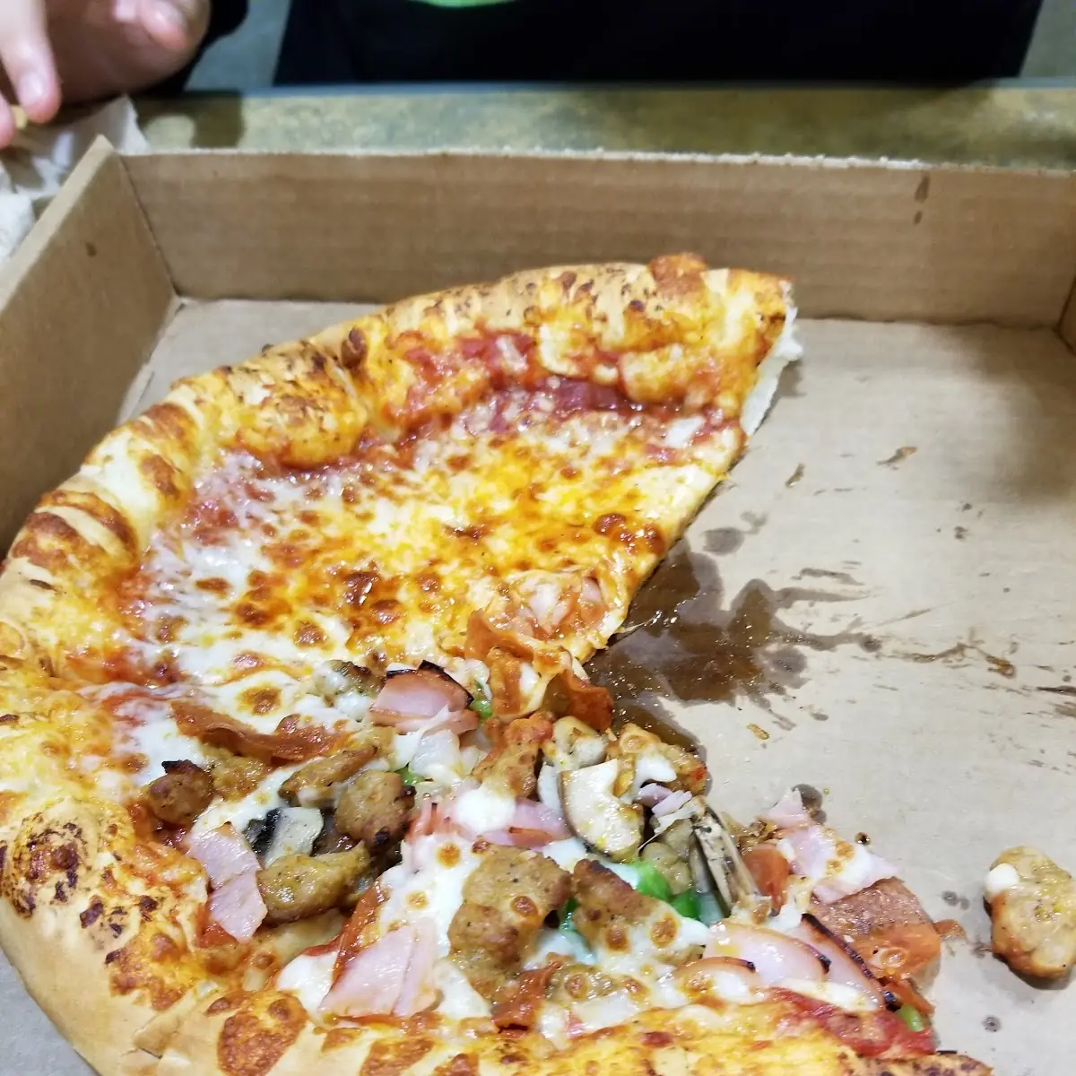 Half Cheese and Half Supreme Pizza