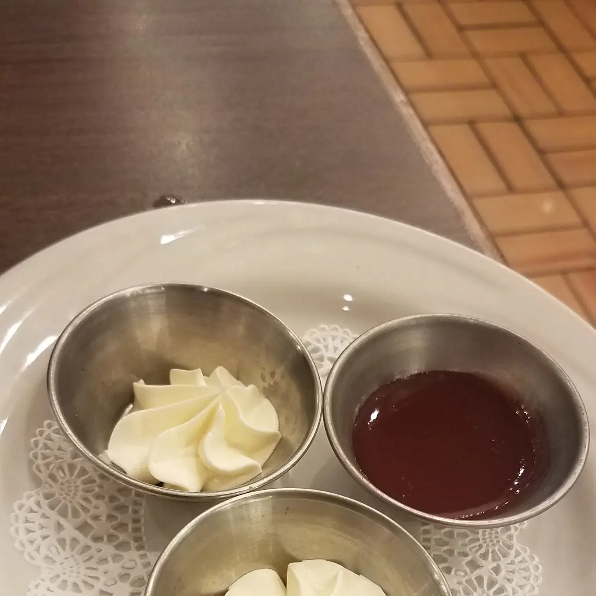 Butter and Strawberry Jam
