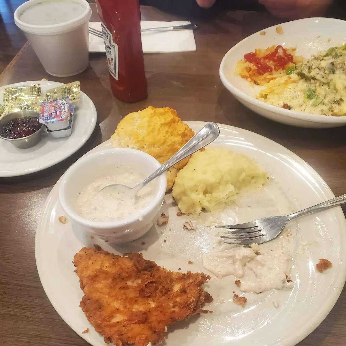 Country Fried Chicken with Mashed Potatoes and Gravy