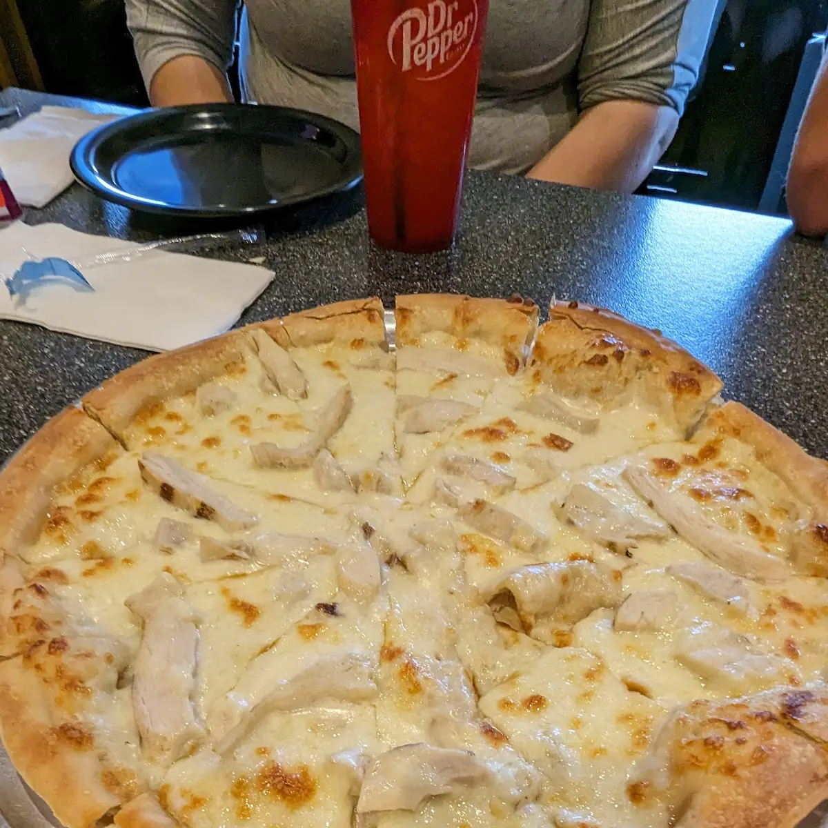 Chicken Alfredo Pizza