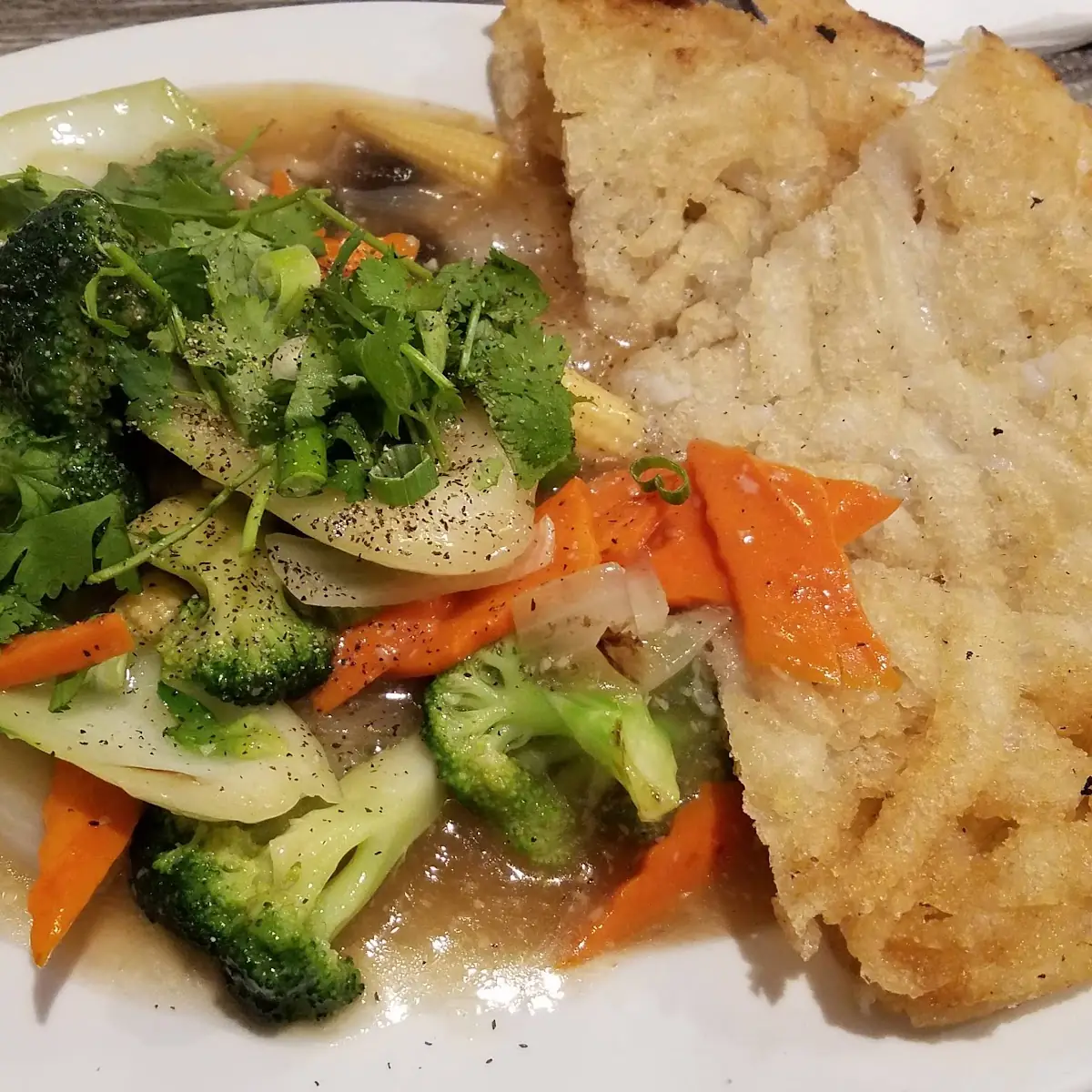 Crispy Rice Noodle Veggie Dish