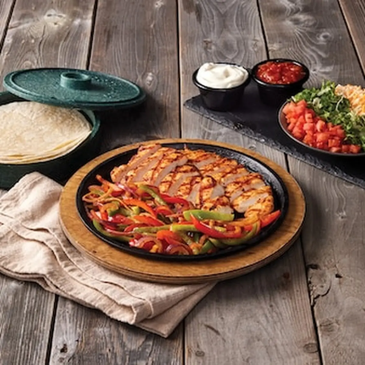 BBQ Chicken Fajitas, Montana’s BBQ & Bar