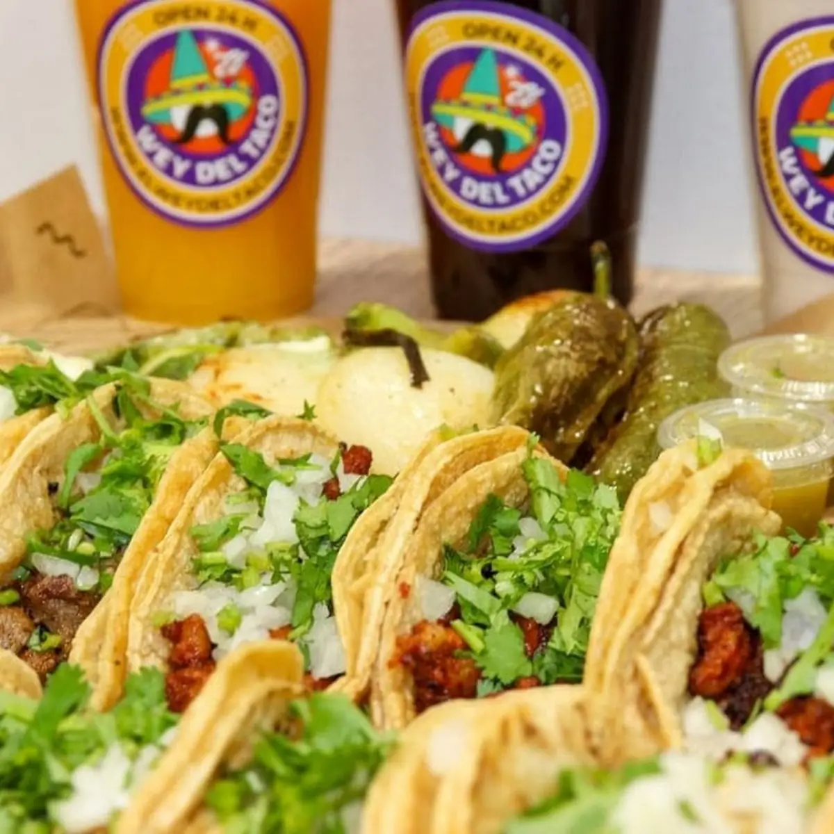 Assorted Street Tacos with Salsa