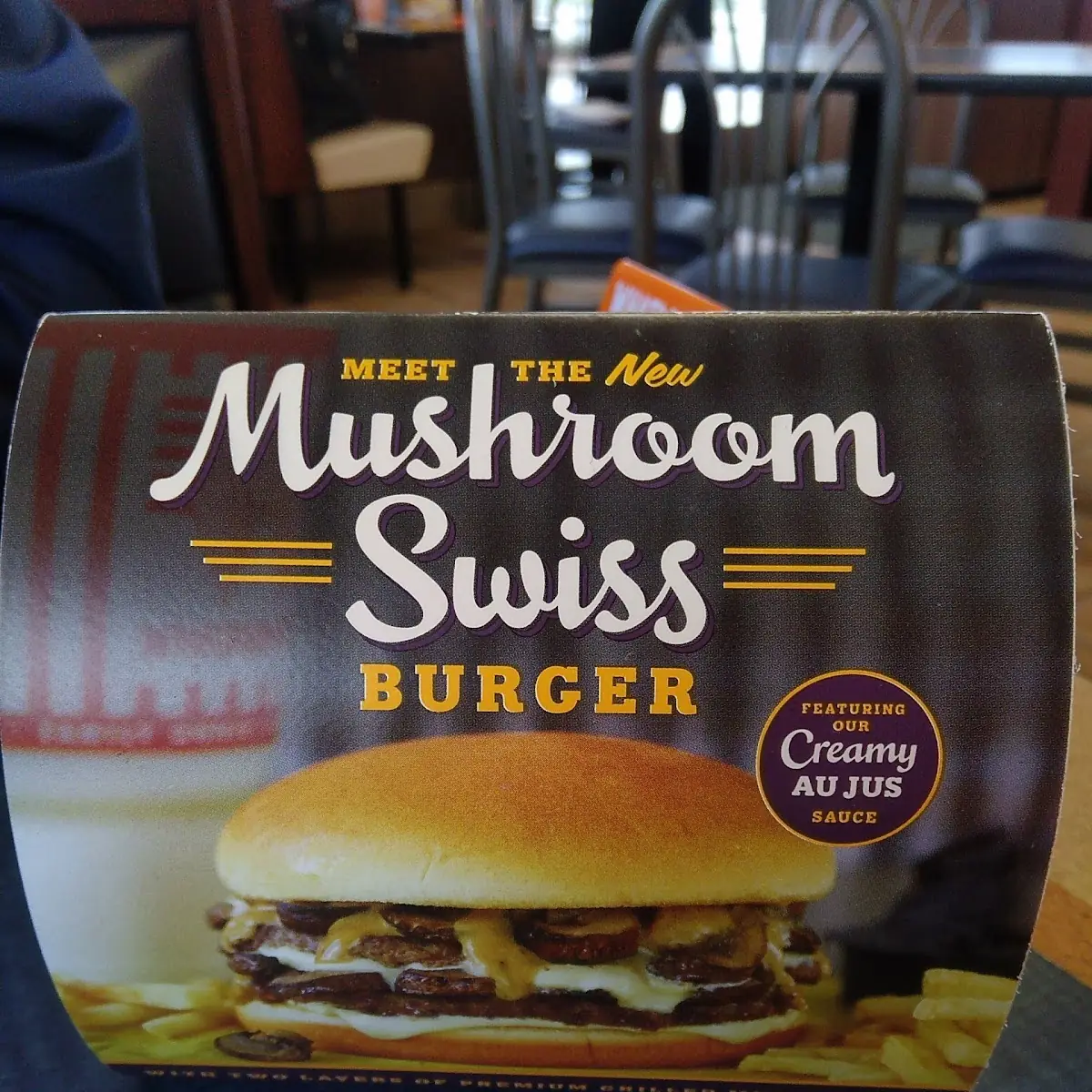 Mushroom Swiss Burger