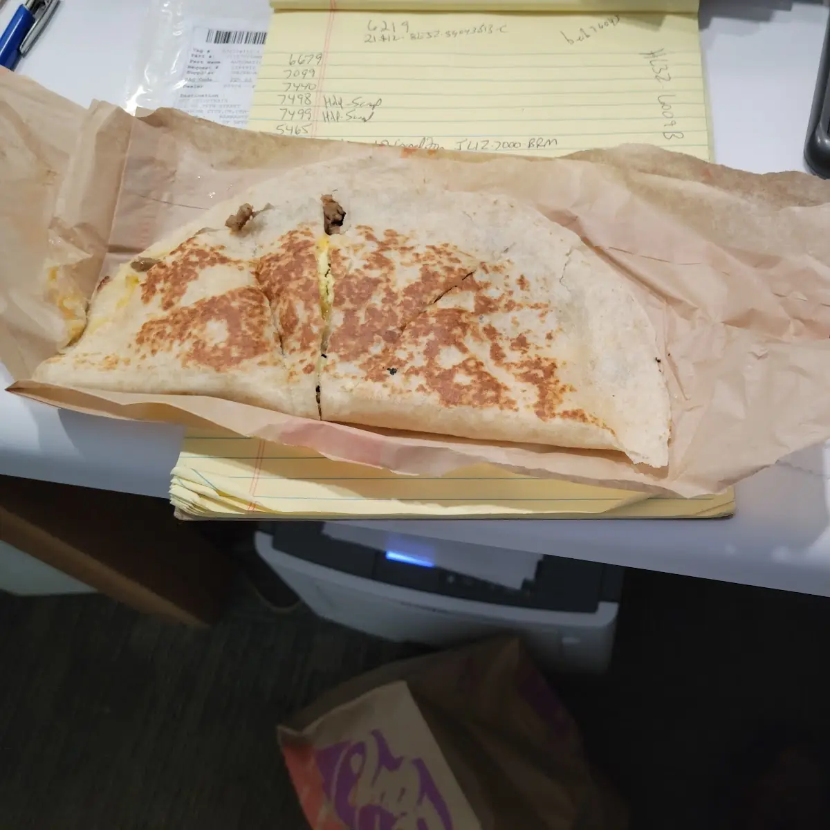 Bacon Egg and Cheese Quesadilla