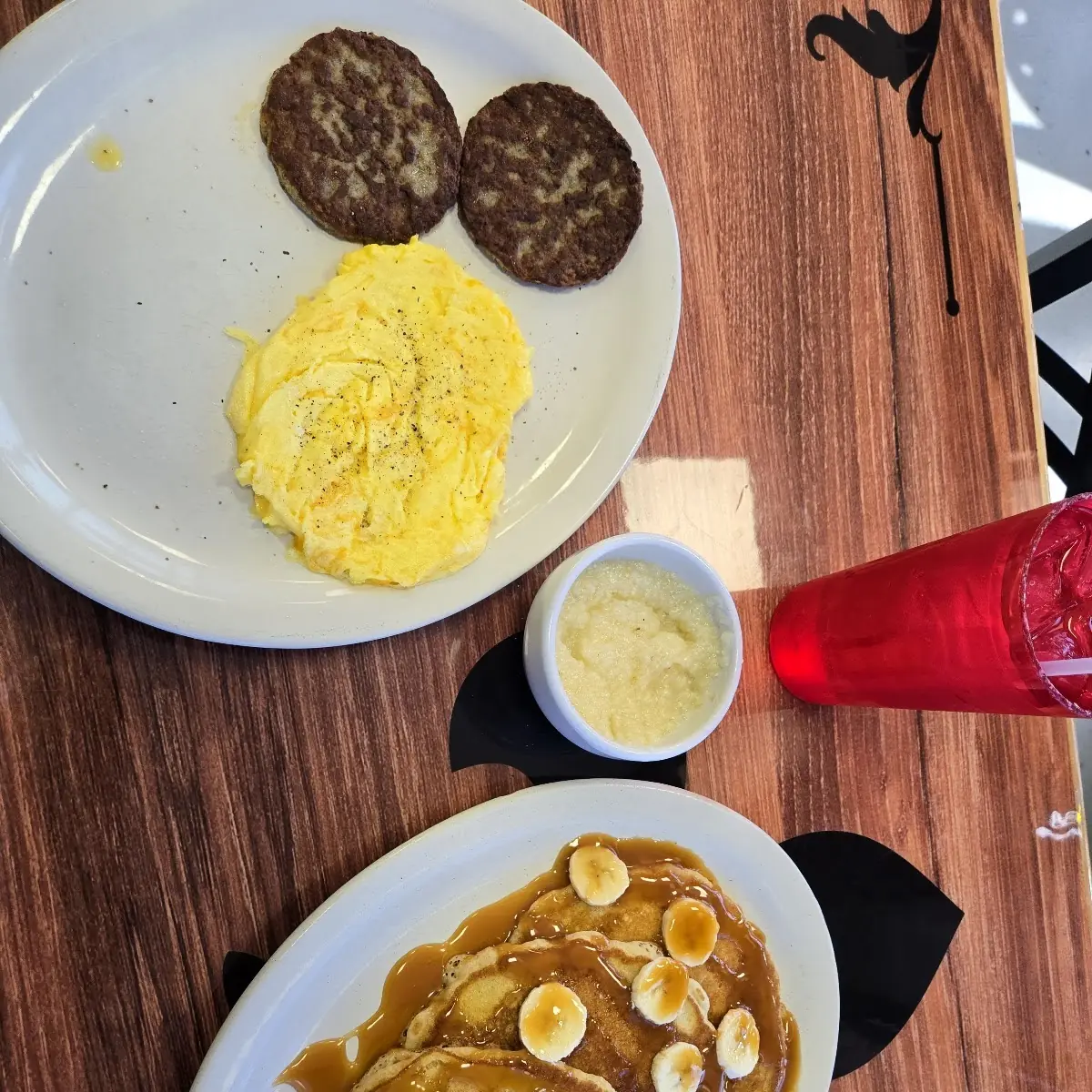 Caramel Banana Pancakes