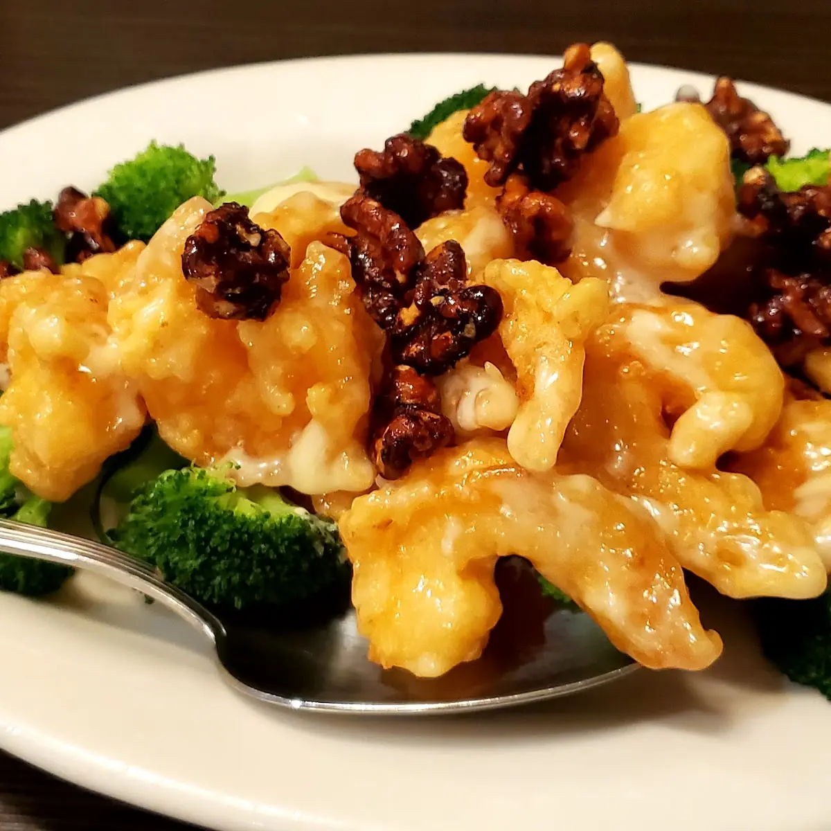 Walnut Shrimp with Lobster Sauce