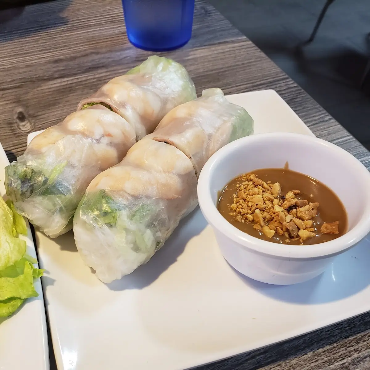 94. Bún Tôm Nướng Chả Giò / 燒蝦炸春捲檬 / Marinated Shrimp, Egg Roll with Vermicelli