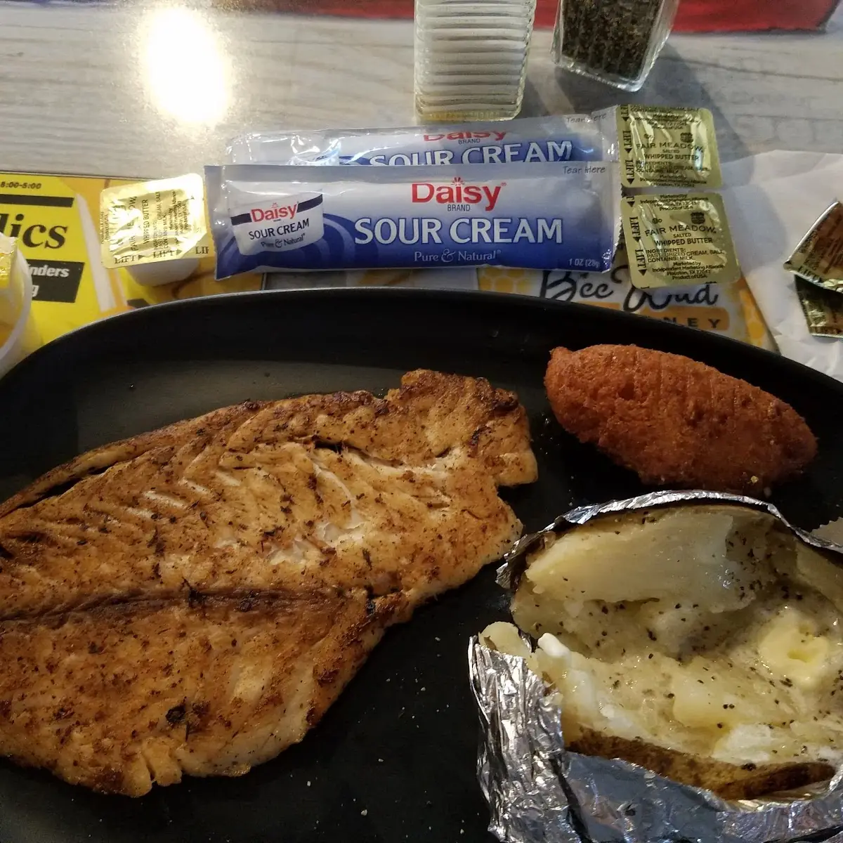 Grilled Grouper Baked Potato