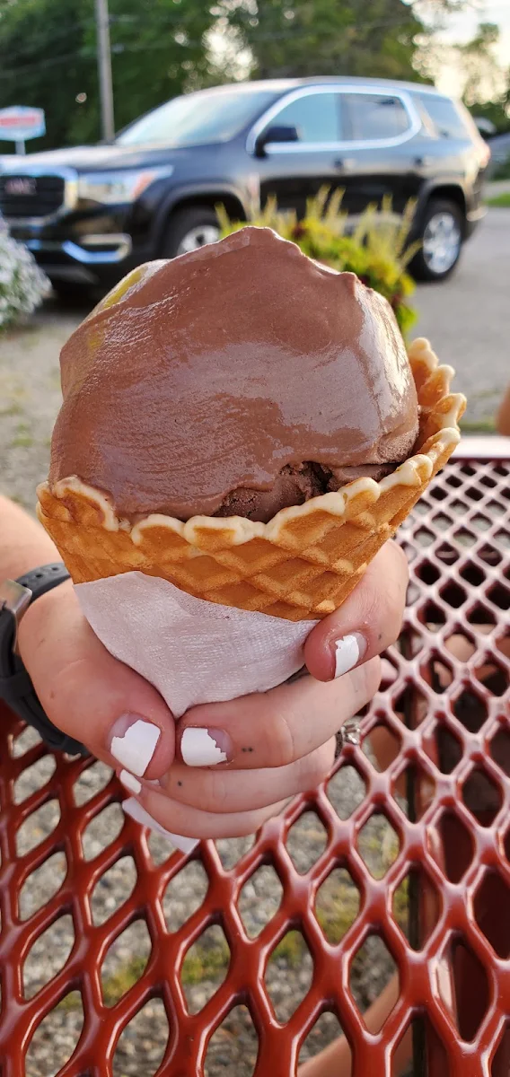 Hand Dipped Chocolate on a Waffle Cone