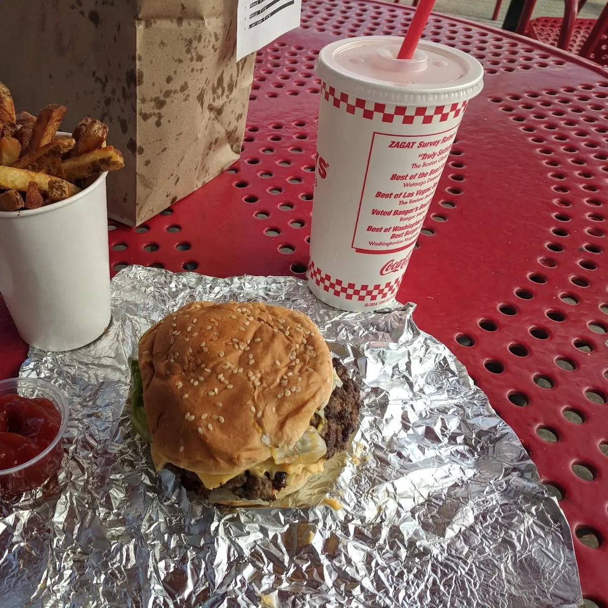 Bacon Cheeseburger Medium Fries Small Drink