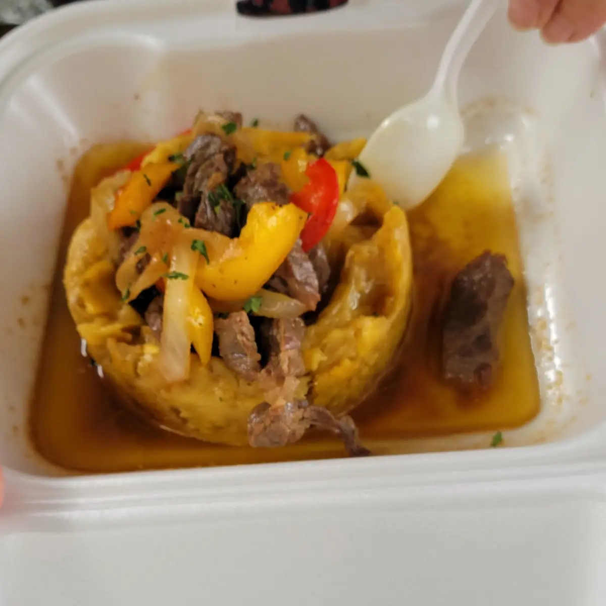Mofongo Relleno De Churrasco
