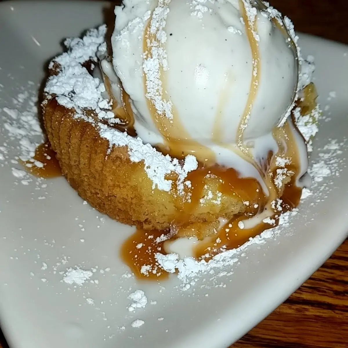 Salted Caramel Gooey Butter Cake