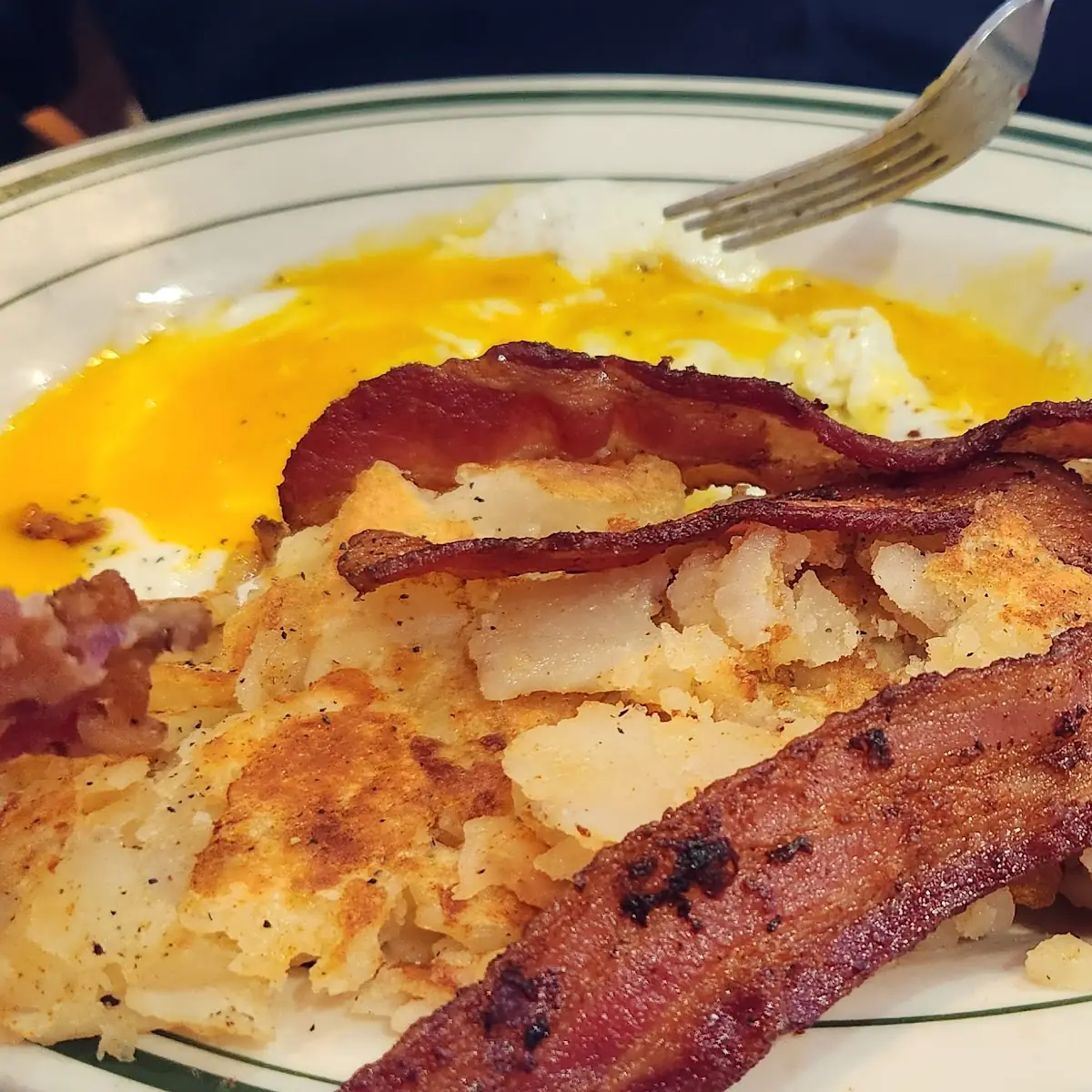Two Eggs over Easy with Bacon