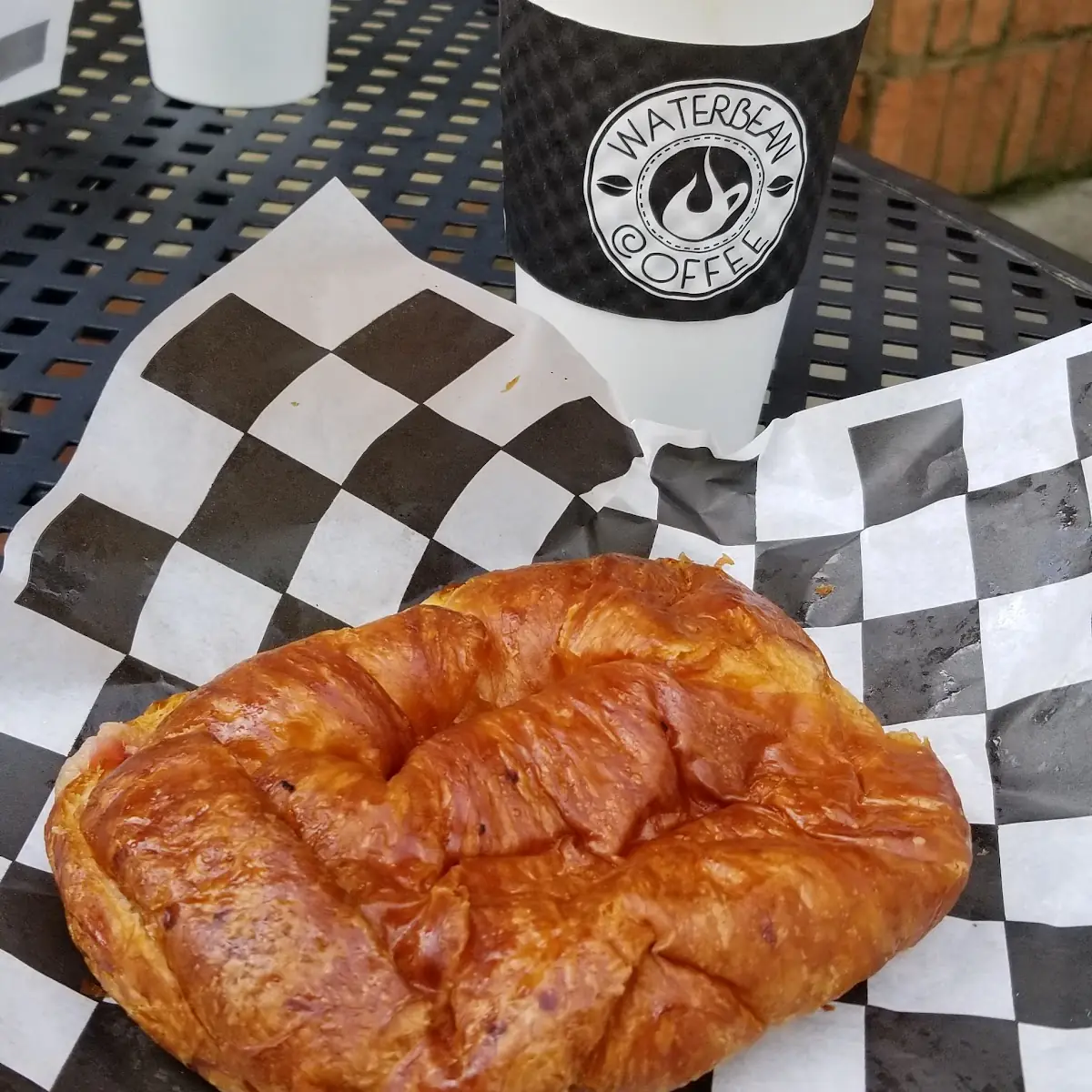 Bacon and Cheese Croissant Sandwich