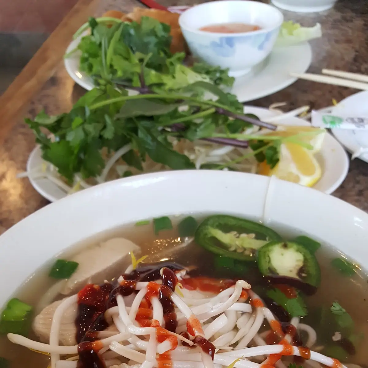 Grilled Chicken Pho