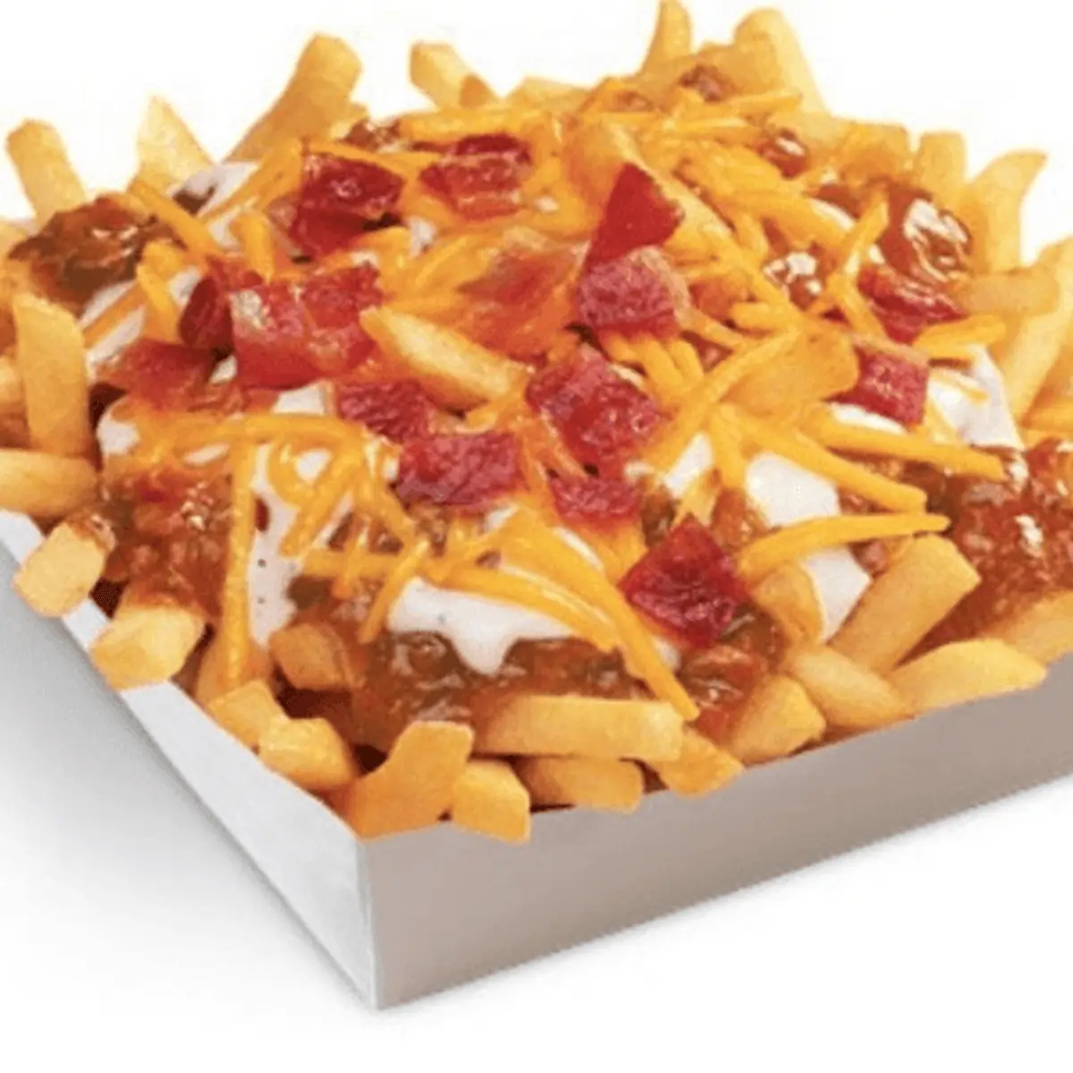 Loaded Fries w Nacho Cheese Bacon and Ranch