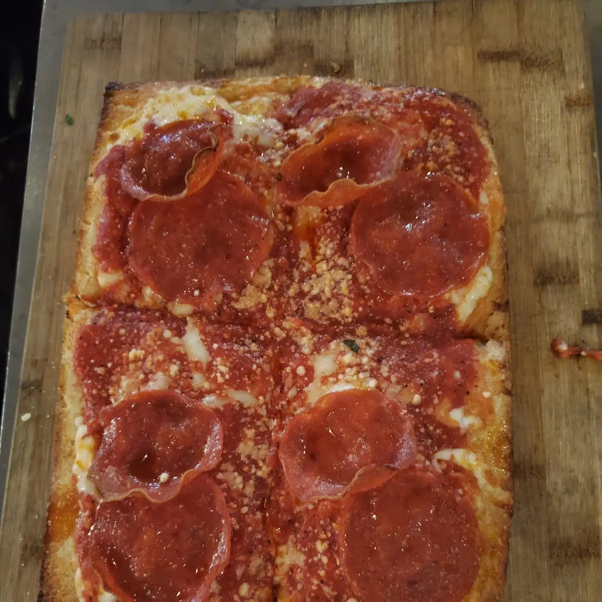 Sicilian Pepperoni Pizza