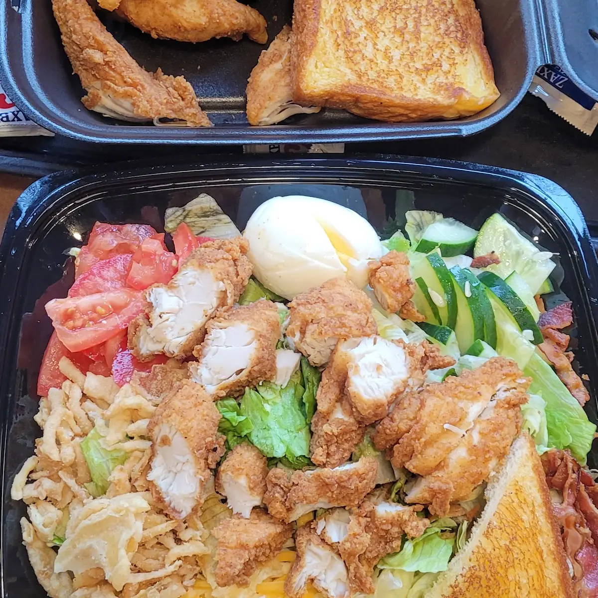 Cobb Salad with Fried Chicken