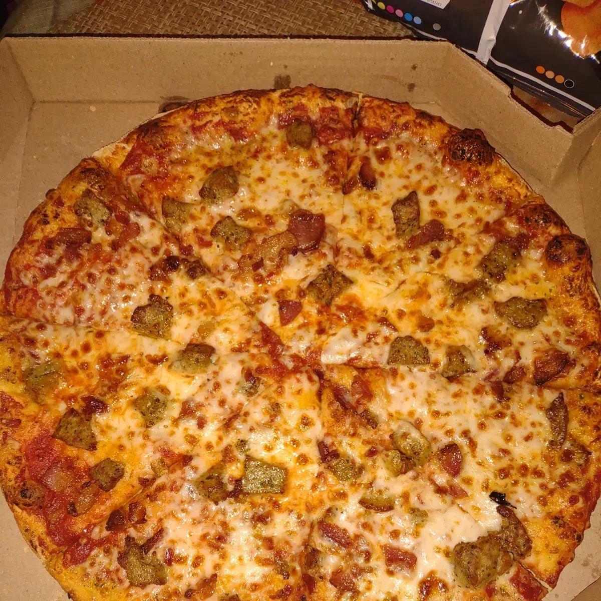 Italian Sausage and Bacon Pizza