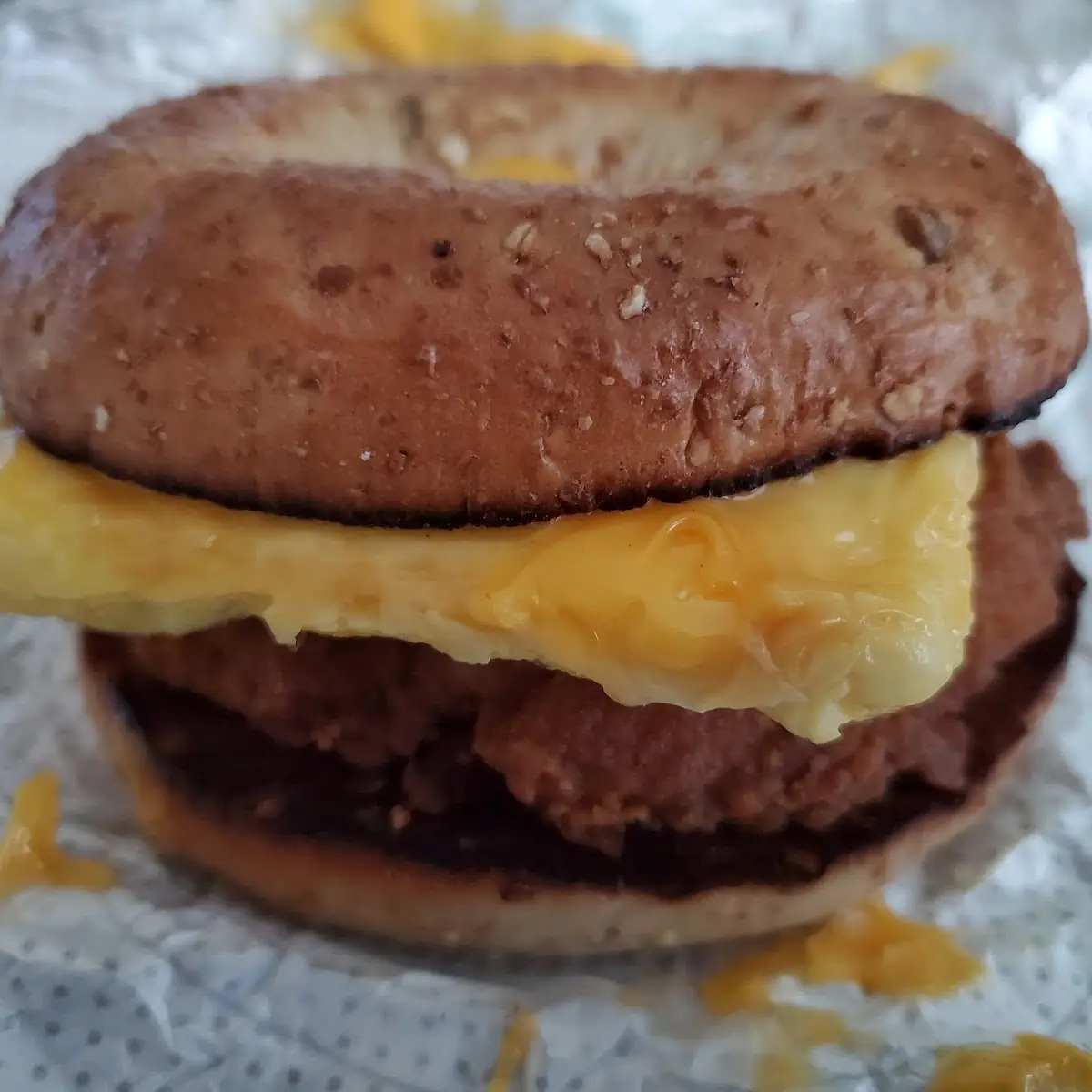 Chicken Egg and Cheese Bagel