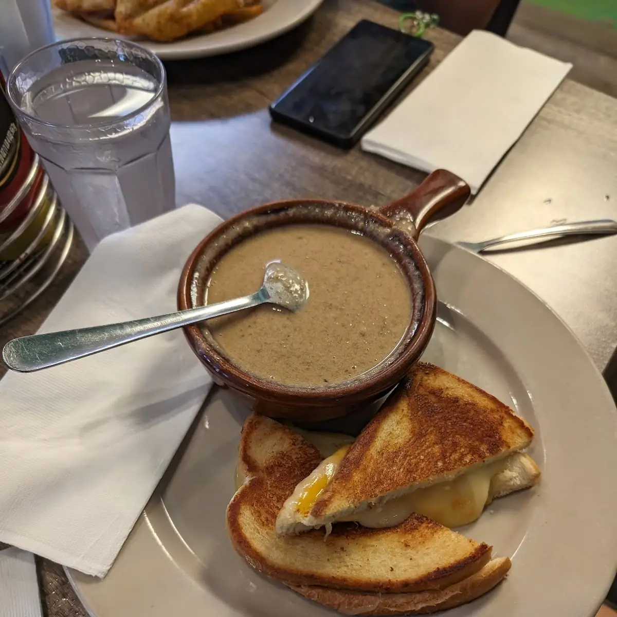 Grilled Cheese and Soup