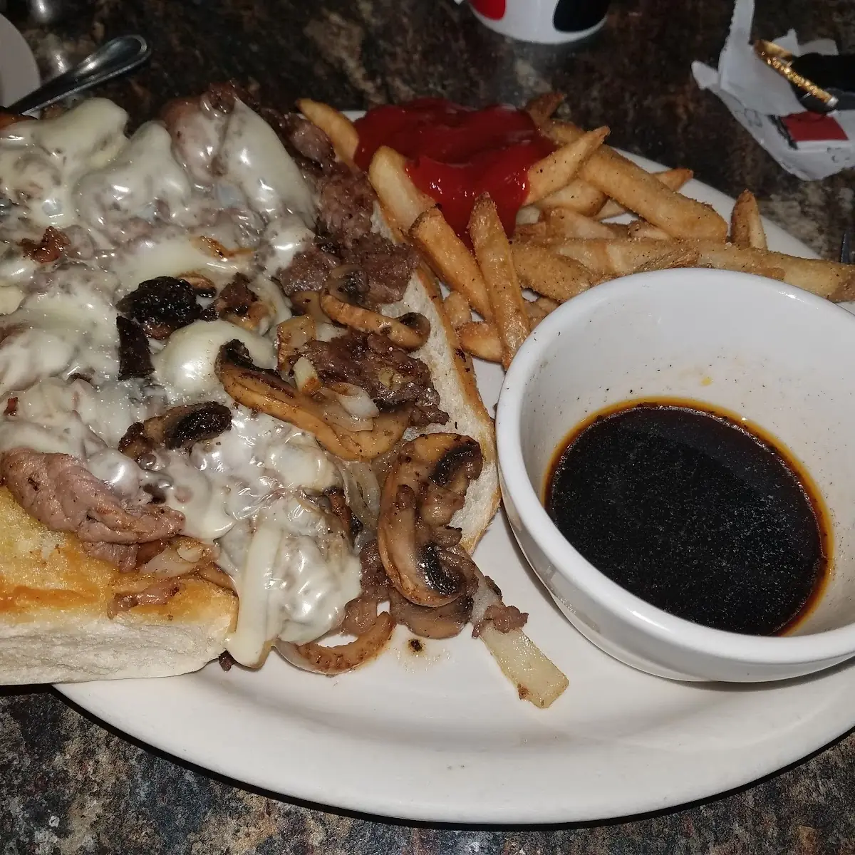 Open Face Prime Rib Sandwich