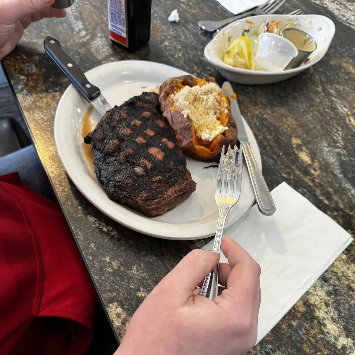 Steak with Sweet Potato