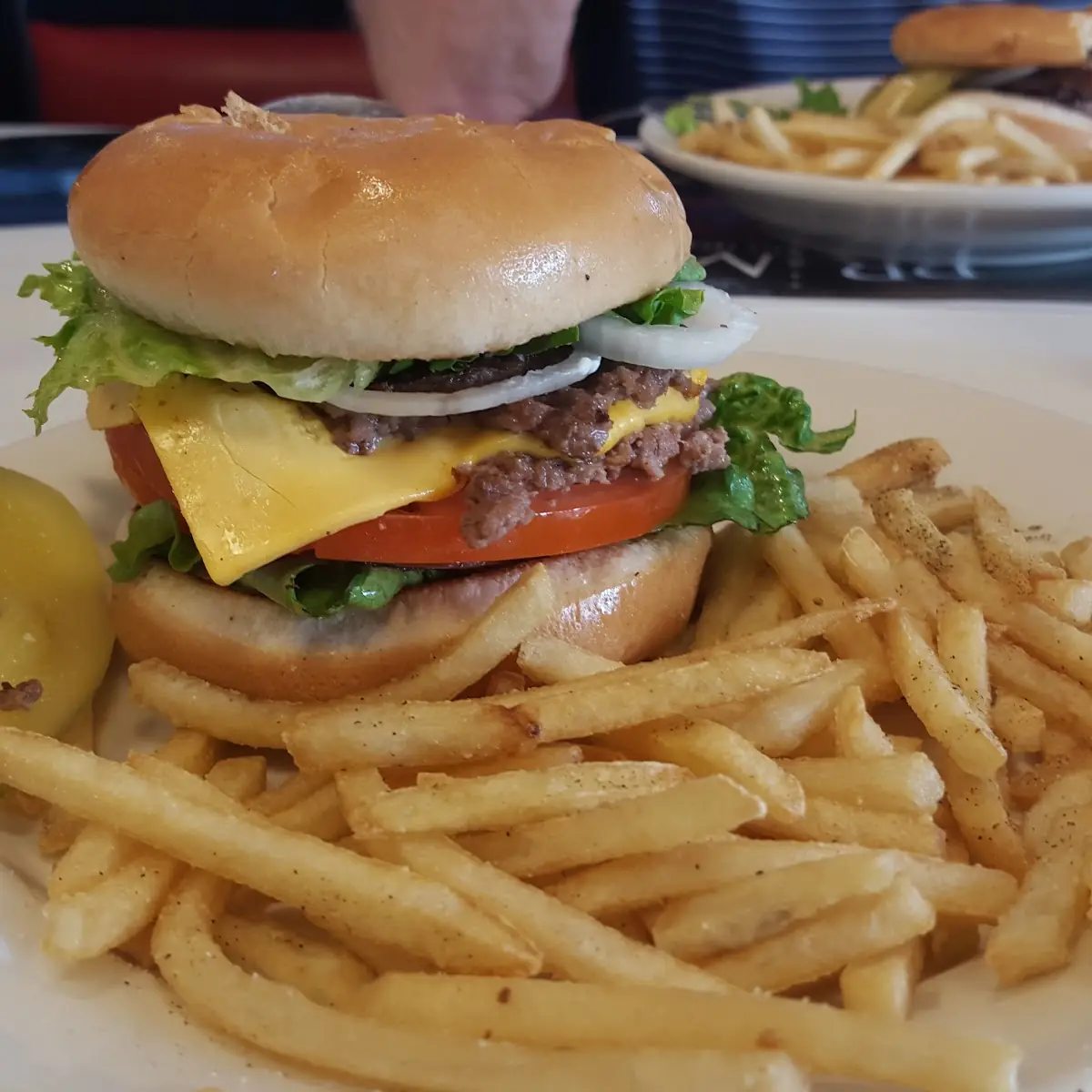 Double Cheeseburger and Fries