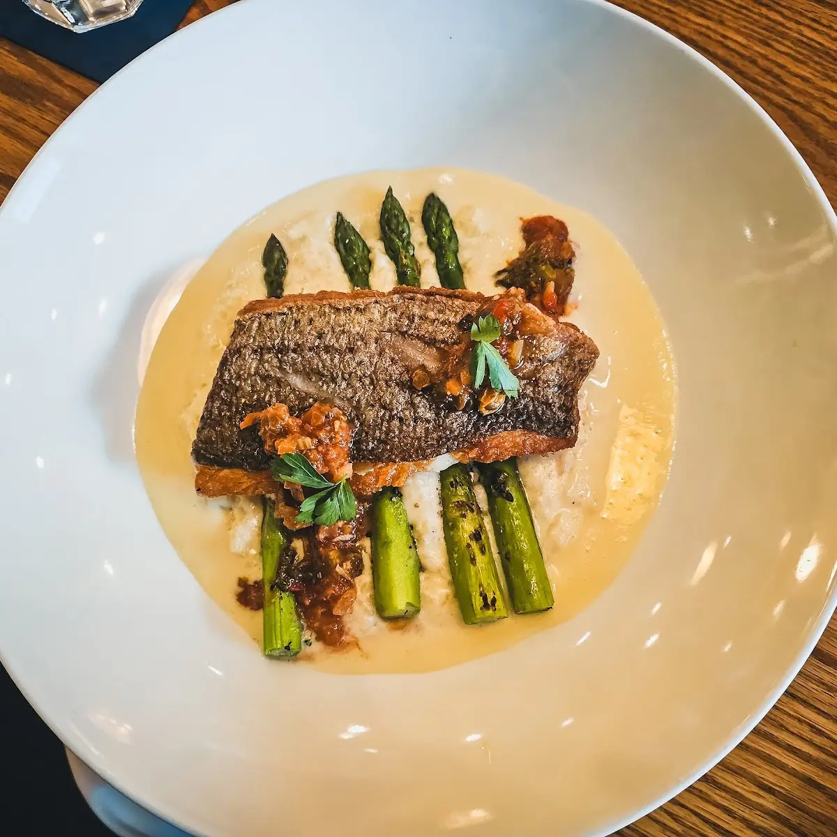 Crispy Striped Bass