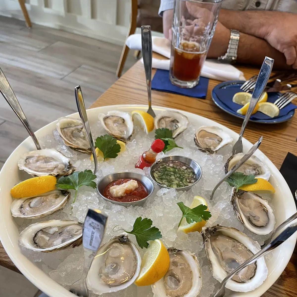 Fresh Oysters on Crushed Ice