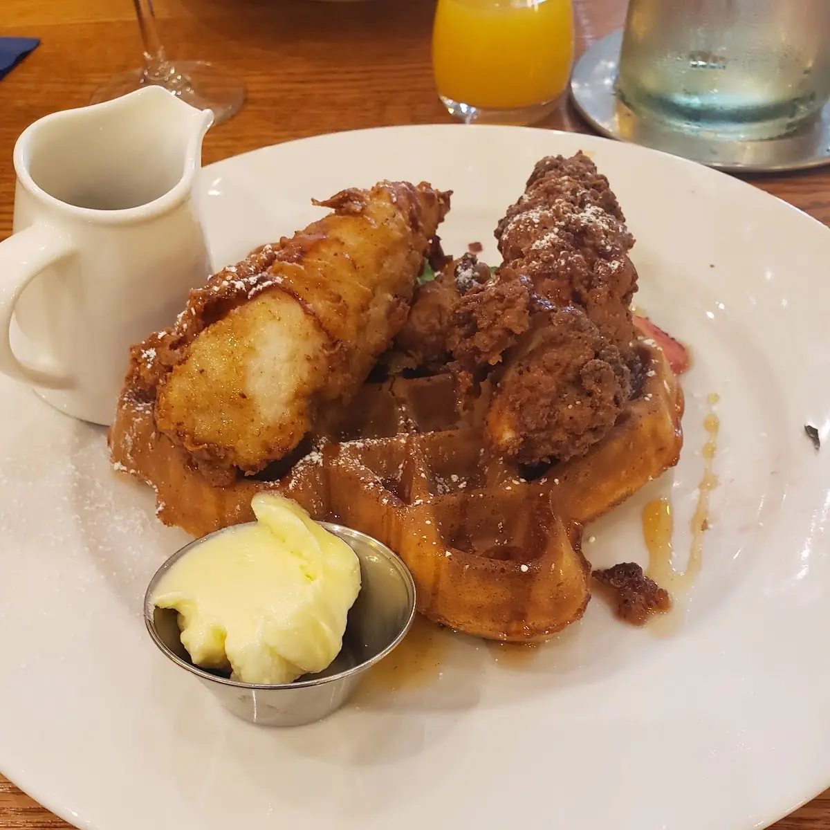 Honey Stung Chicken & Waffles
