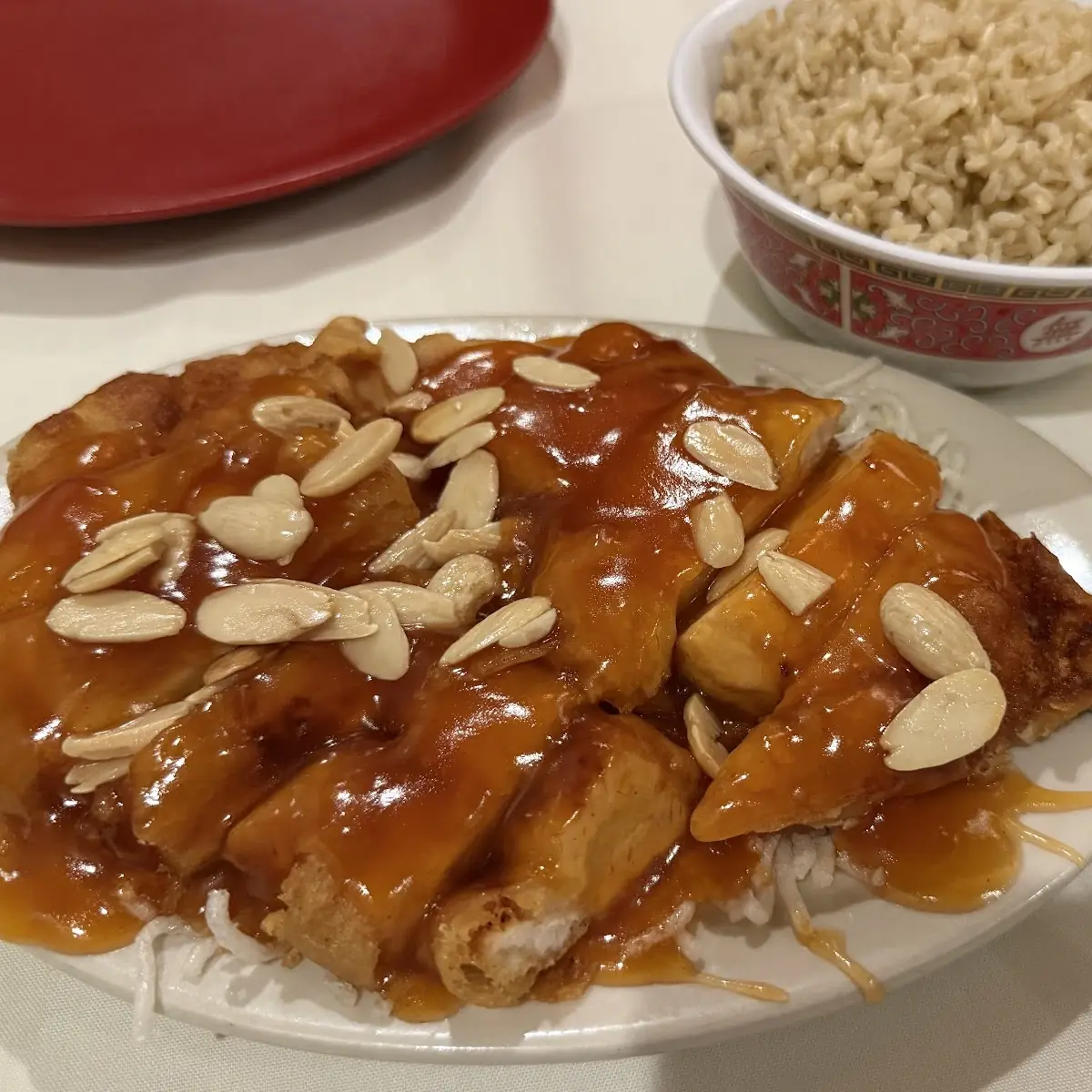 Sweet and Sour Almond Chicken