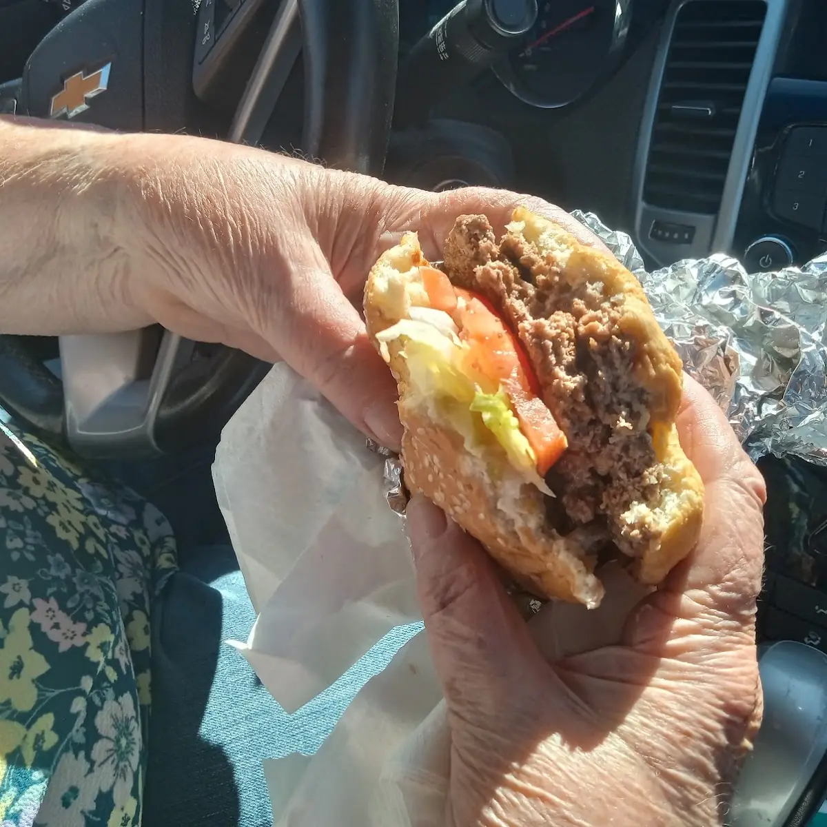 Double Hamburger with Fries