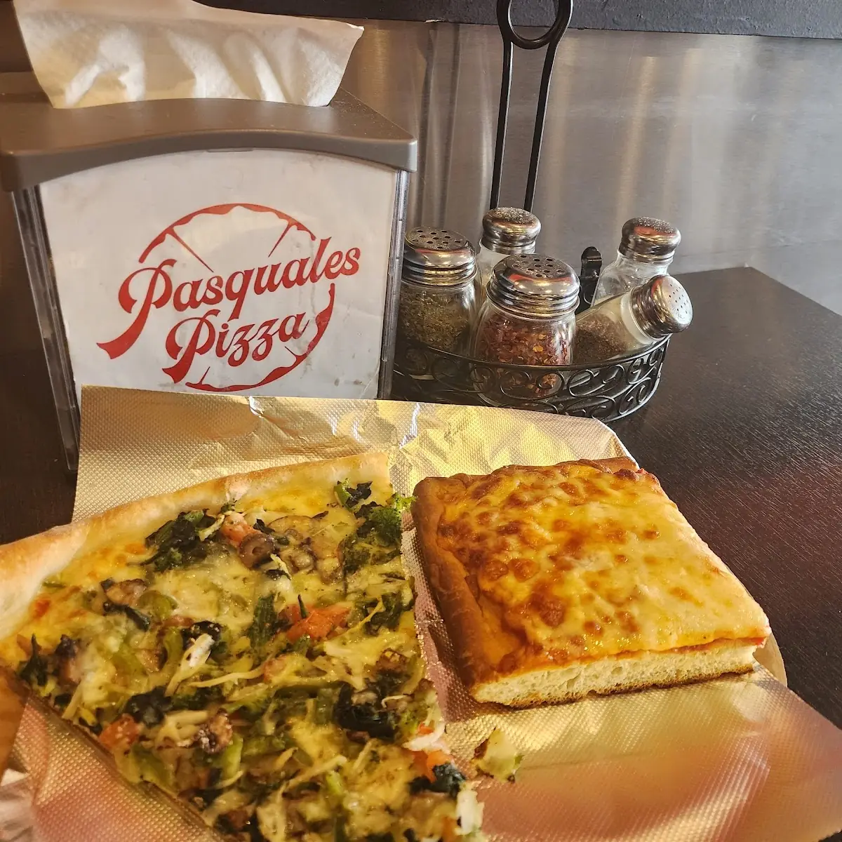Vegetarian & Sicilian Pizza Slice