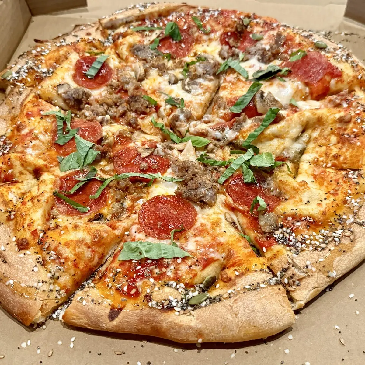 14 Pepperoni & Sausage Pizza