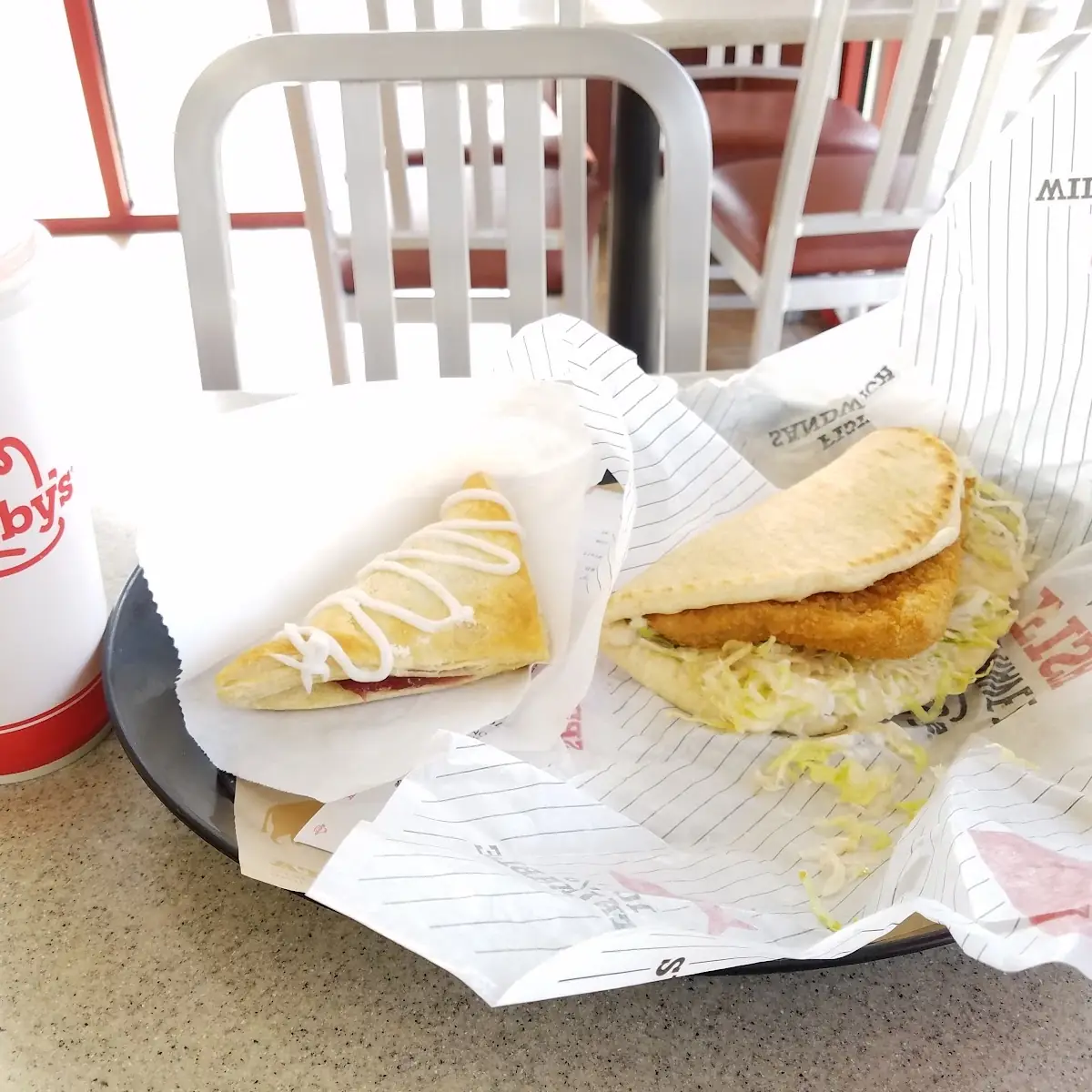 Flatbread Fish Sandwich