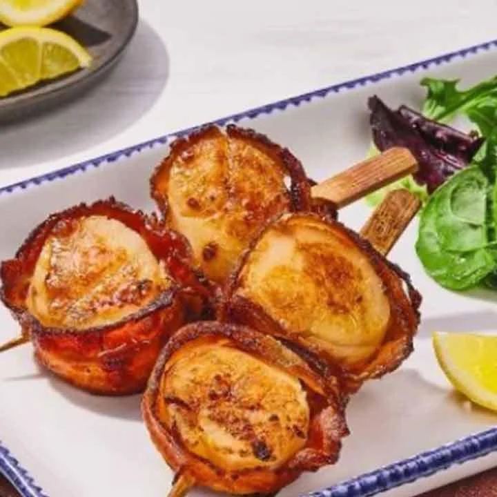 Bacon-Wrapped Sea Scallops