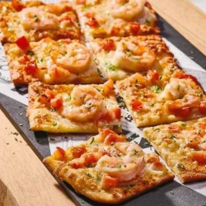 Garlic Shrimp Flatbread