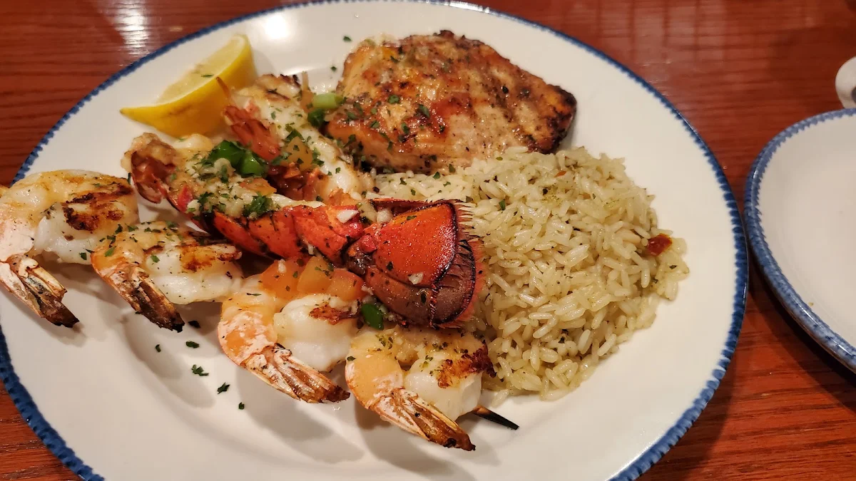 Grilled Lobster Shrimp & Salmon