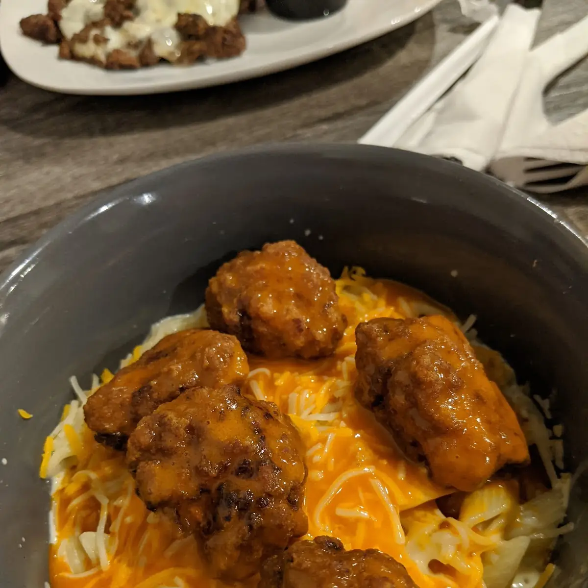 Buffalo Chicken with Macaroni and Cheese